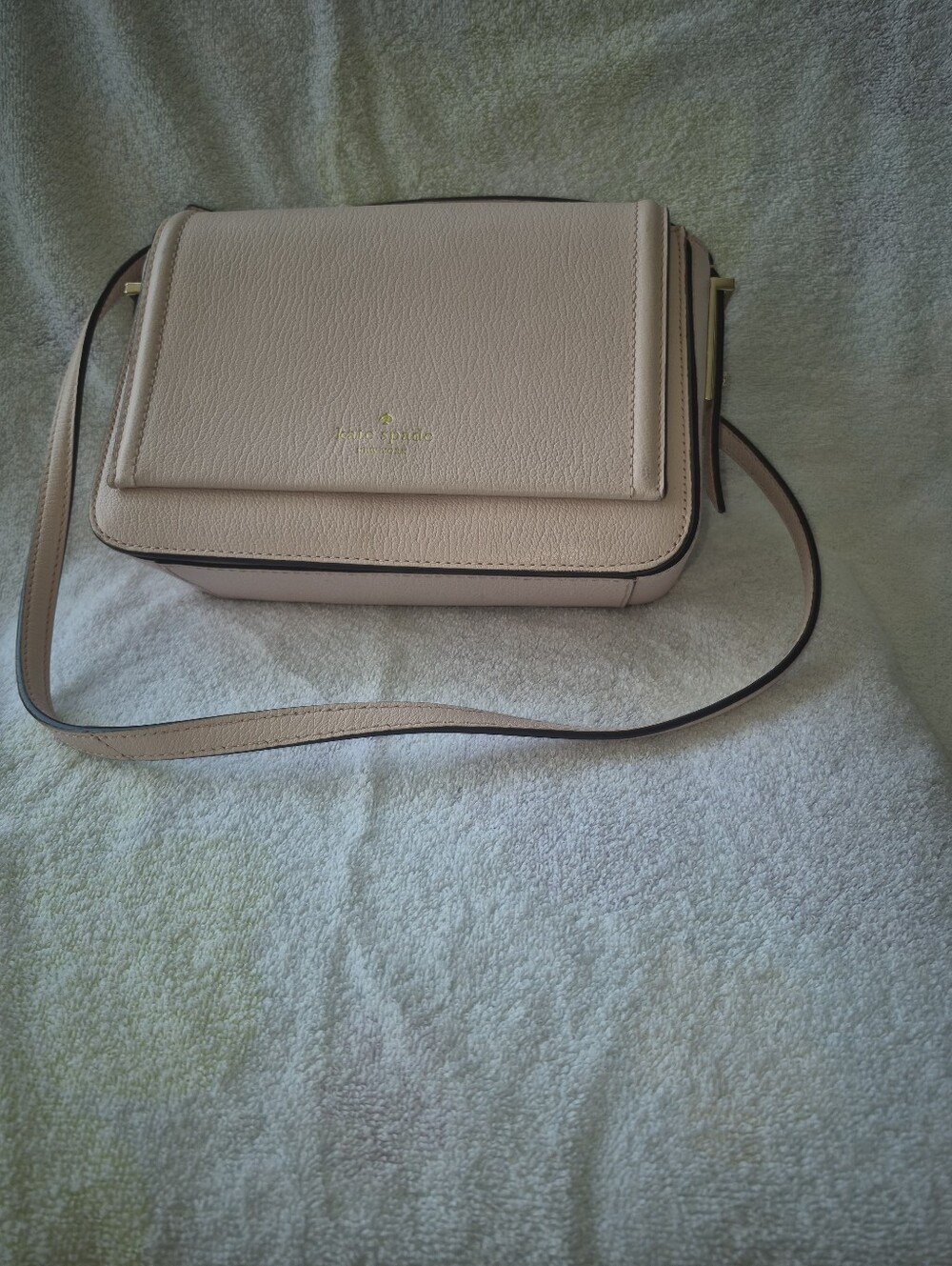 kate spade Pale Pink Pebble Leather Crossbody Bag Vikki Bailey Street